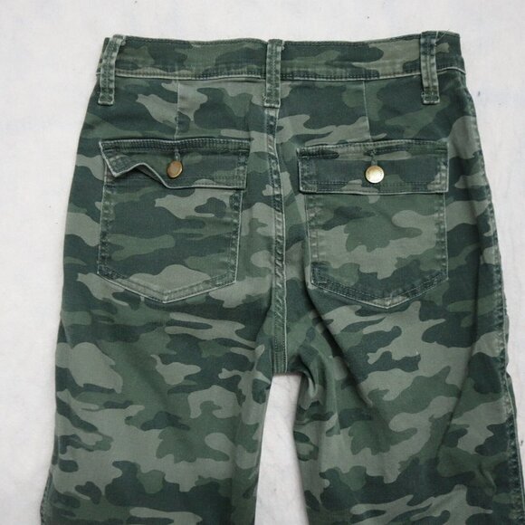 Universal Thread Straight Jeans Women's 4/27 Multicolor Camo High Rise Slim Fit - Picture 9 of 10